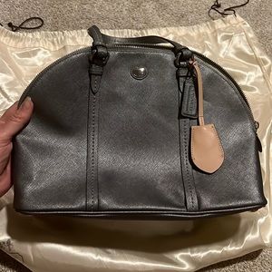Silver Coach satchel with shoulder strap
